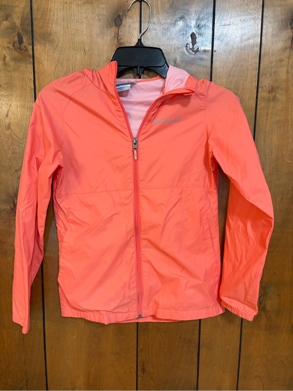 Columbia Girls' Coral Hooded Packable Rain Jacket